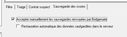 Option Sauvegarde